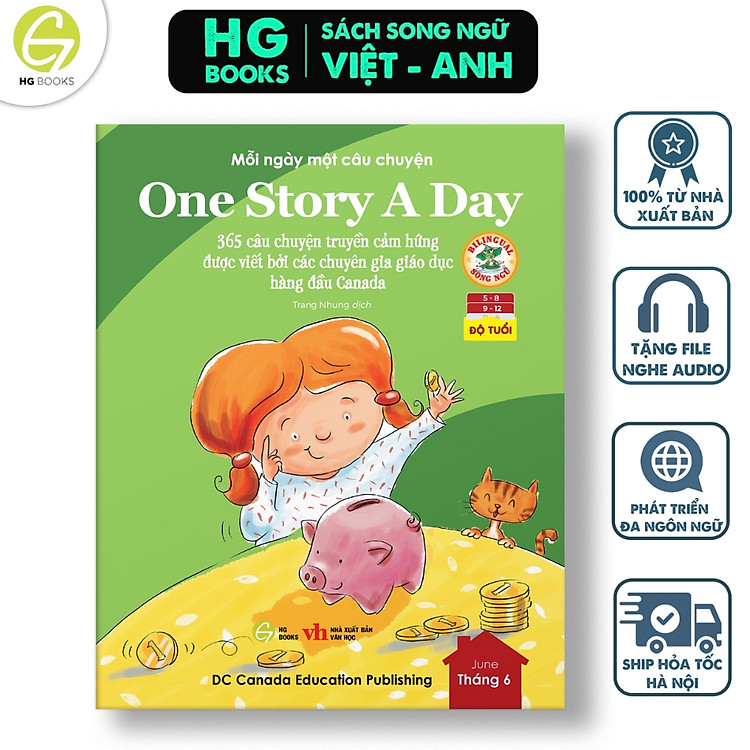 One Story A Day – CUỐN 6 : 365 câu chuyện phát triển IQ, EQ cho bé