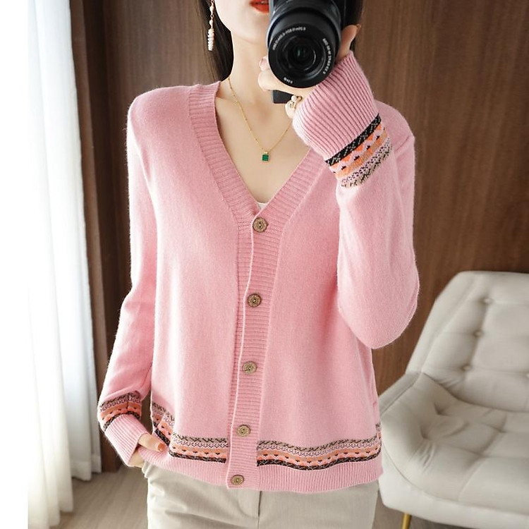 Áo Cardigan Nữ Họa Tiết Xinh Thời Trang Korea Ak36