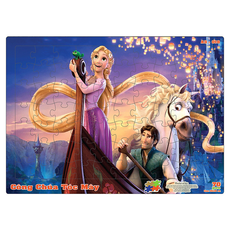 Bộ tranh xếp hình 70 mảnh A3 cho bé Chính hãng Ưu đãi