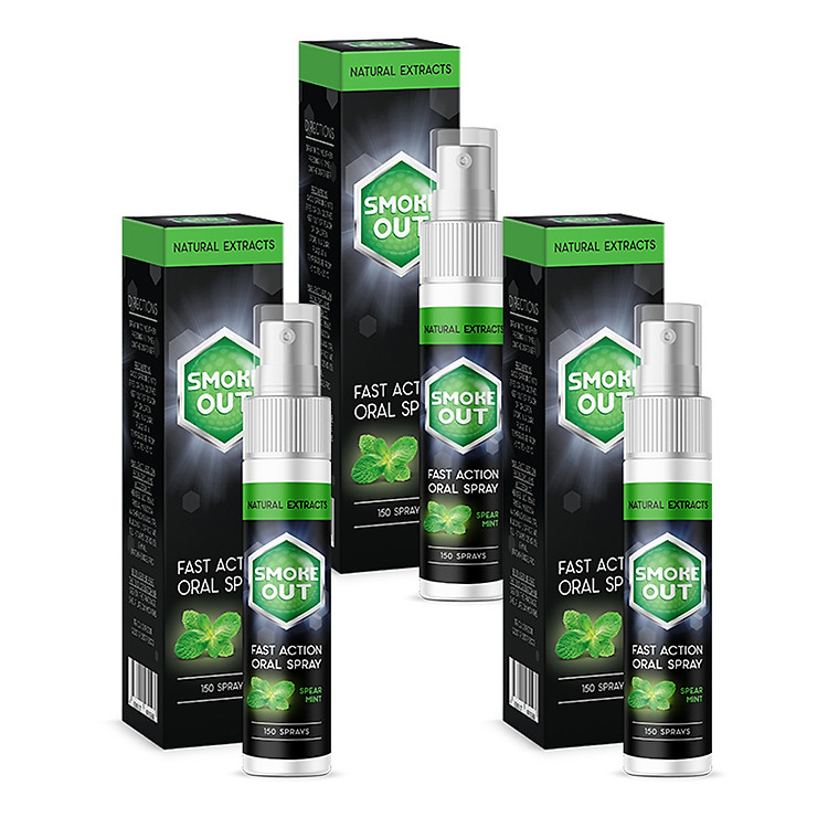 Combo 3 Lọ Xịt Cai Thuốc Smoke Out 30ml