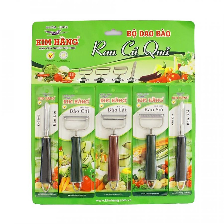 Bộ 5 dao bào rau củ quả Kim Hằng KHG5X