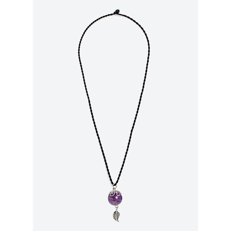 Dây chuyền đá thiên nhiên charm lá - Ngọc Quý Gemstones