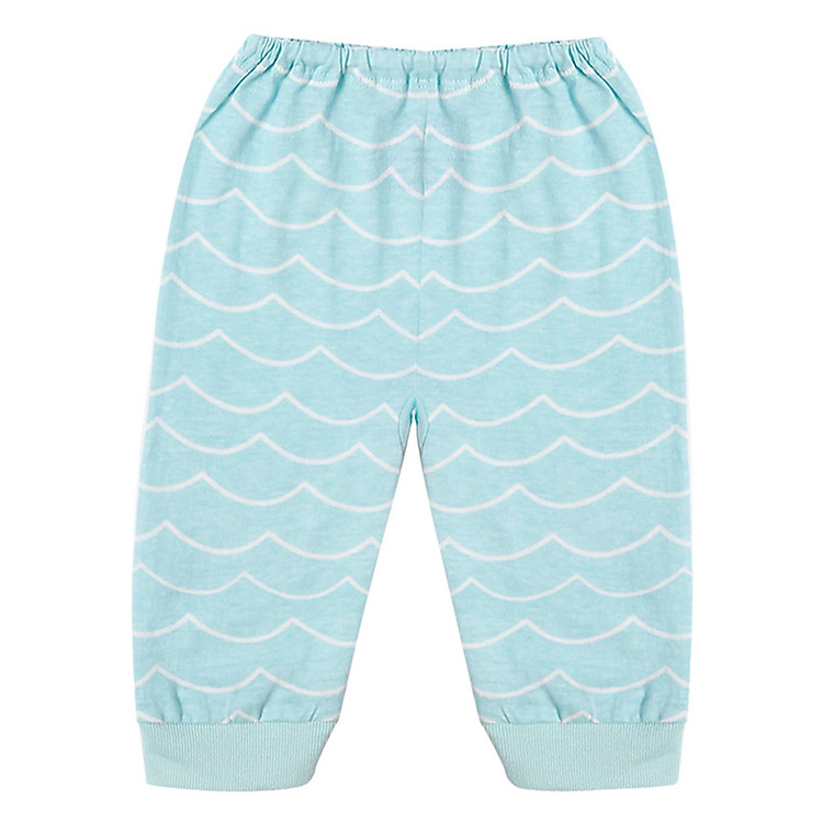 Quần Dài Hình Sóng Biển Bieber - Xanh Kẻ Trắng