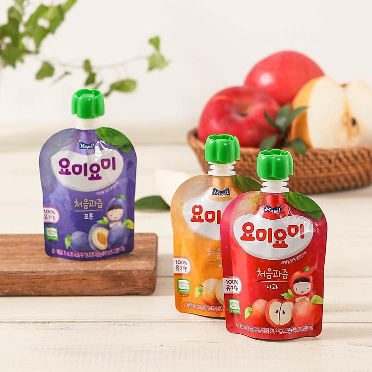 Thùng 20 gói nước ép trái cây Yummy Yummy vị Táo nhập khẩu Hàn Quốc