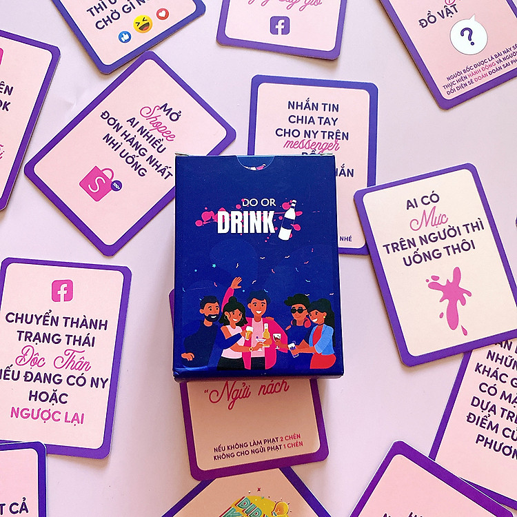 Bộ Bài Uống Đê Drinking Game Bài Uống Rượu Bia 83 Lá Hot Trend Cho Buổi Tụ Tập Bạn Bè Thêm Phần Vui Nhộn