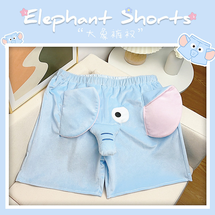 Quần ngắn con voi dáng rộng, quần đùi du lịch short nam nữ, quần dumpo unisex, mùa đông , quần mặc tết vui nhộn nhóm