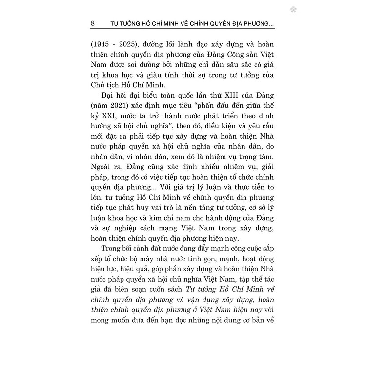 Tư tưởng Hồ Chí Minh về chính quyền địa phương và vận dụng xây dựng, hoàn thiện chính quyền địa phương ở Việt Nam hiện nay (bản in 2025) - Ảnh 6