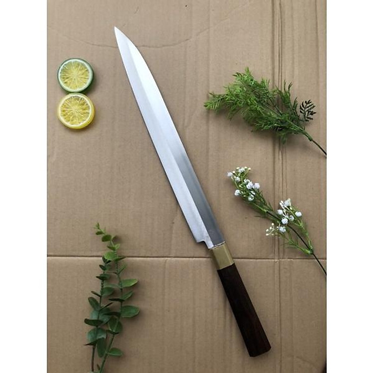 Dao bổ mít - dao bổ dưa đầu vuông cán cẩm khâu đồng không rỉ