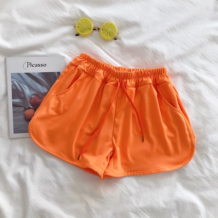 Quần Đùi, Quần Short Nữ Chạy Viền Quần Tập Thể Thao Tập Gym - TẶNG 1 thước dây