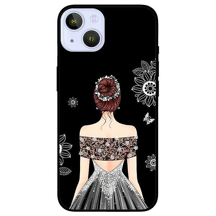 Ốp lưng dành cho Iphone 13 Mini - Iphone 13 - Iphone 13 Pro - Iphone 13 Pro Max - Cô Gái Váy Xám