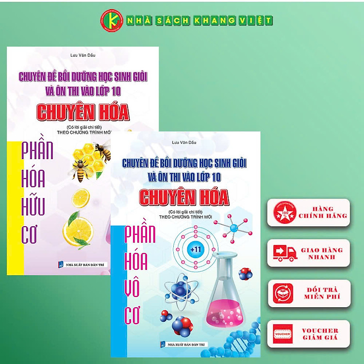 Sách - Combo Chuyên Đề Bồi Dưỡng Học Sinh Giỏi Và Ôn Thi Vào Lớp 10 Chuyên Hóa (2 Cuốn)