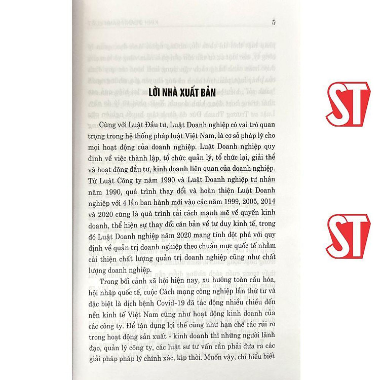 Kinh Doanh Sành Luật (Ứng Dụng Luật Doanh Nghiệp Năm 2020, Sửa Đổi, Bổ Sung Năm 2022 Và Quy Định Liên Quan) - Ảnh 4