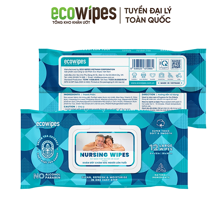 Chọn mua tại Shopee: Khăn giấy ướt NursingWipes hương trà xanh mua giá tốt nhất tại Shop Mall