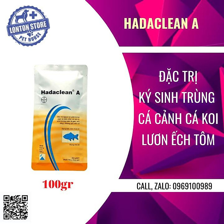 BAYER HadaClean A - Ký sinh trùng trên Cá, Lonton store & Bayer