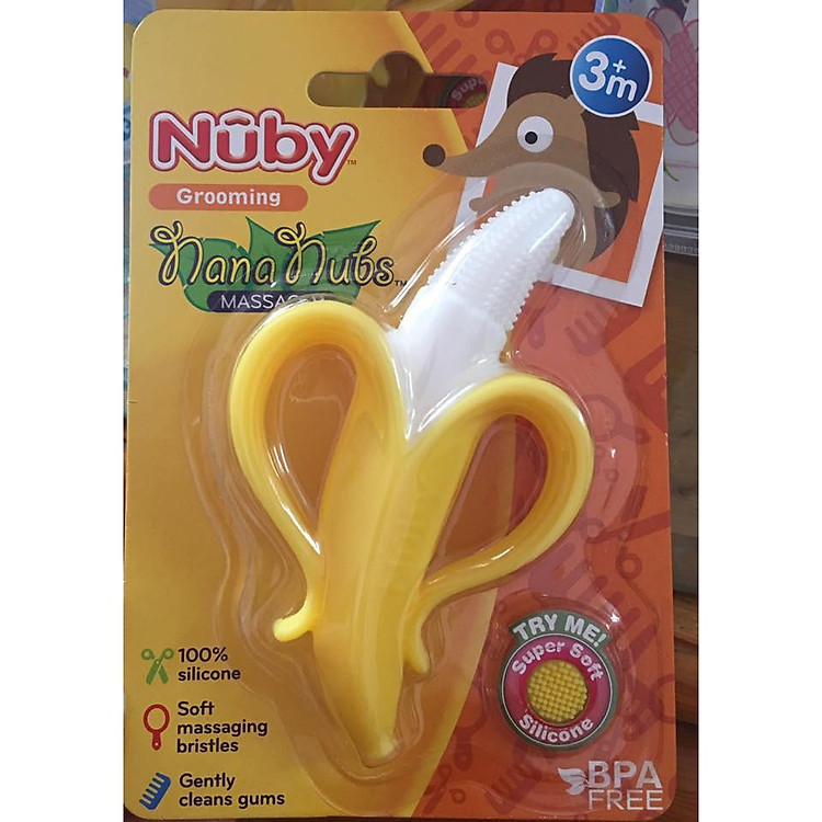 Ngậm nướu Nuby hình chuối - Tách lẻ Chính hãng Giá rẻ - Hình ảnh 2