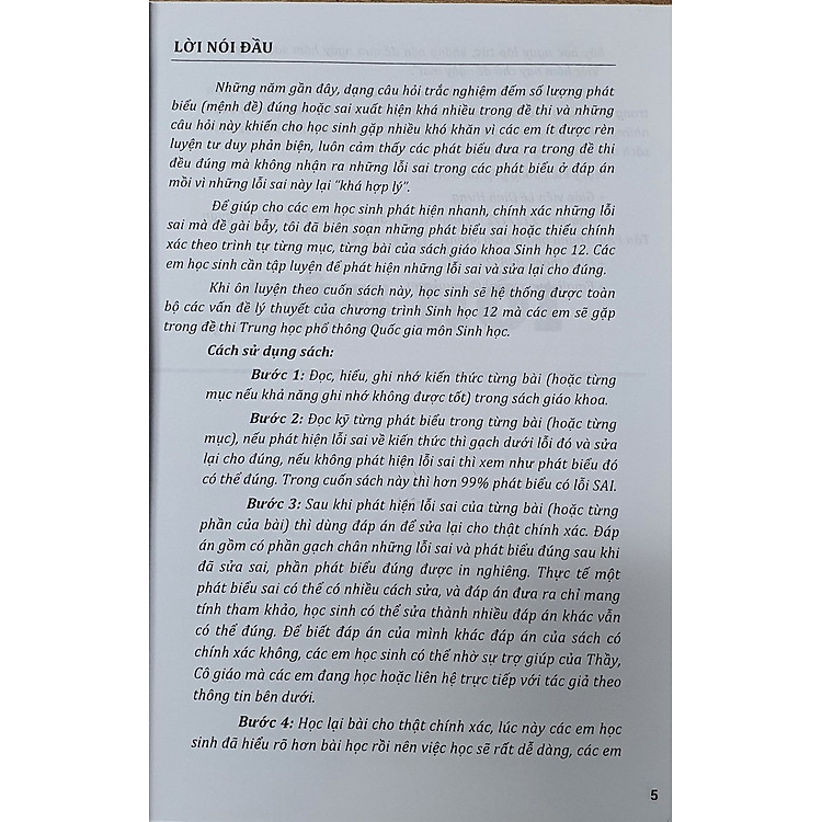 Giải Quyết Nhanh Các Lỗi Lý Thuyết Thường Gặp Trong Sinh Học 12 - Ảnh 4