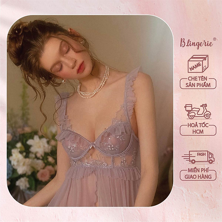 Đầm Ngủ Ren Gợi Cảm - B.Lingerie