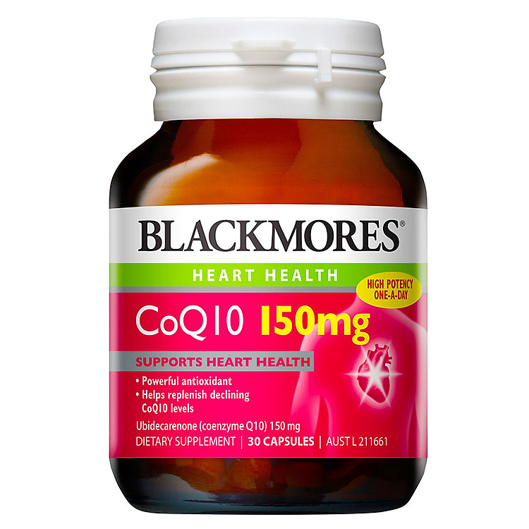 Thực Phẩm Chức Năng Blackmores COQ10 150mg (30 Viên)