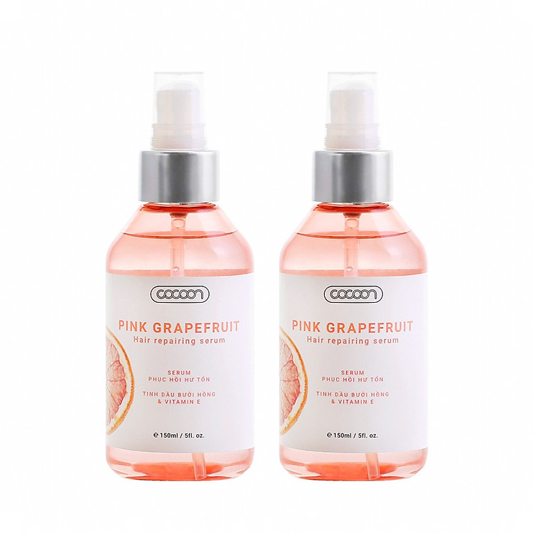 Combo 2 chai Serum bưởi hồng Cocoon Phục hồi tóc hư tổn (150ml/Chai)