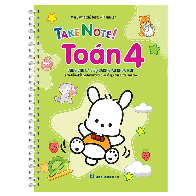 Sách - Take note! Toán 4 có lò xo (dùng cho cả 3 bộ SGK mới: cánh diều, kết nối tri thức, chân trời sang tạo)
