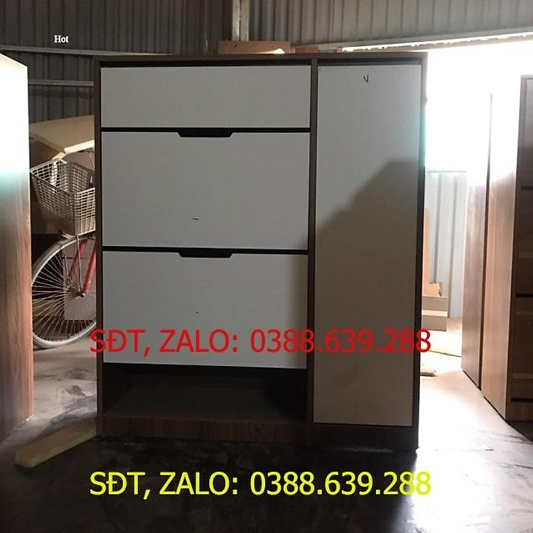 Tủ giày Thông minh gỗ mdf rộng 1m