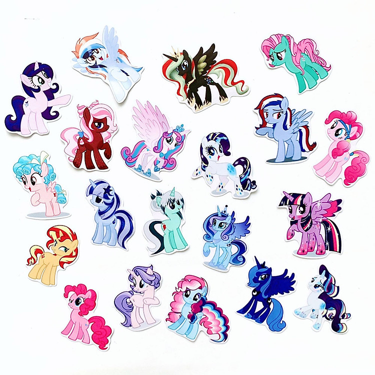 Bộ 20 Sticker Pony (2020) Hình Dán Chủ Đề Ngựa Một Sừng Chống Nước Decal Chất Lượng Cao Trang Trí Va Ly Du Lịch Xe Đạp Xe Máy Xe Điện Motor Laptop Nón Bảo Hiểm Máy Tính Học Sinh Tủ Quần Áo Nắp Lưng Điện Thoại