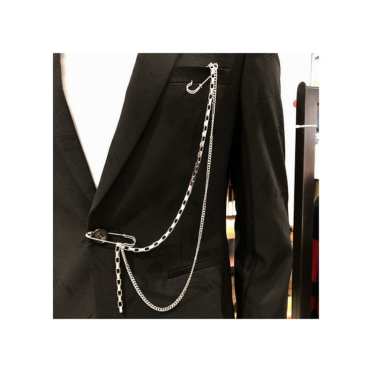 Xích đeo quần áo dạng kim băng basic