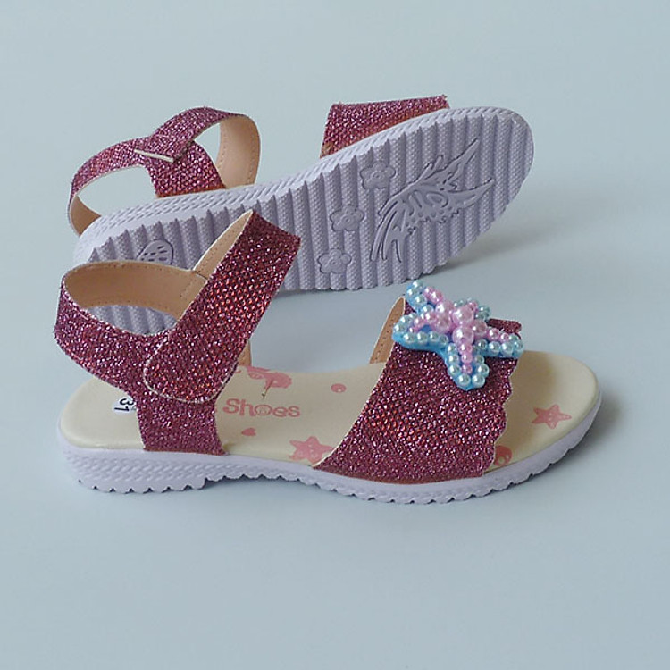 Giày Sandal bé gái kim tuyến Sao Biển Kids Shoes
