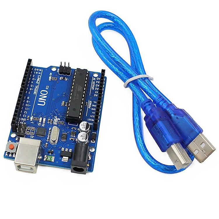 Kit Arduino Uno R3 Chíp Cắm Atmega328P ( Tặng Cáp Kết Nối )