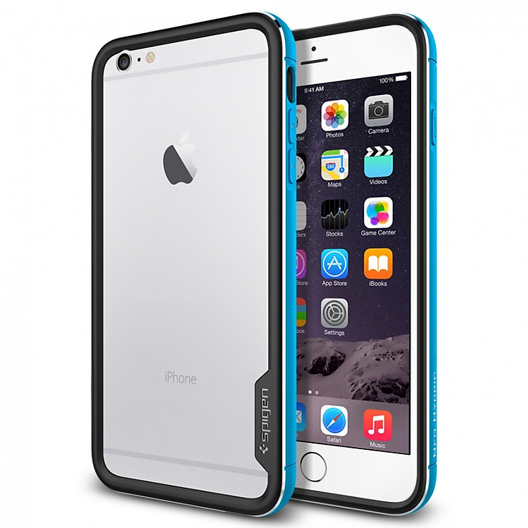 Ốp Viền iPhone 6s Plus / 6 Plus Spigen Neo Hybrid Ex Metal - Xanh Dương - Hàng nhập khẩu