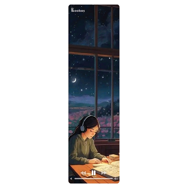 Bookmark Kẹp Sách Nghe Nhạc Chữa Lành (5 cái) - Ảnh 4
