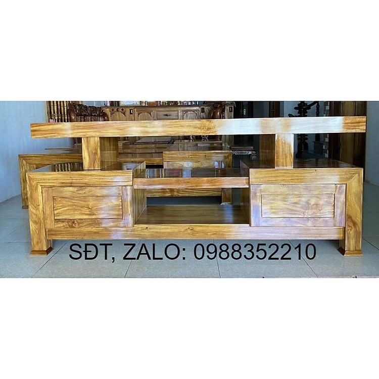 kệ ti vi gỗ hương đá , ngang 2m1 , hàng siêu vân
