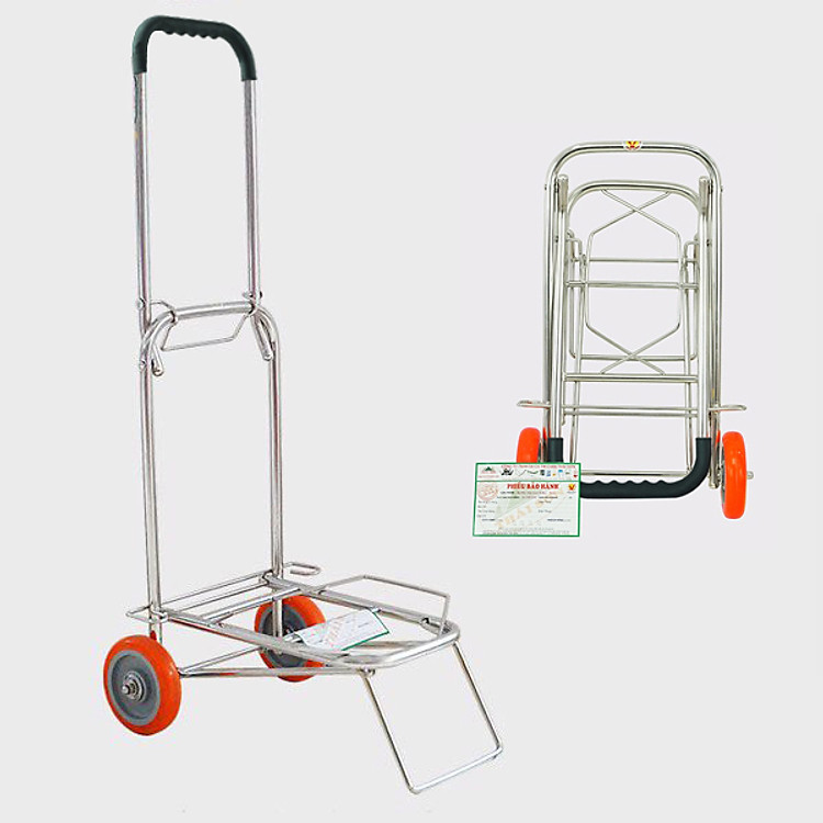 Xe Đẩy Xếp Gọn Thái Sơn - tải trọng 50 Kg chất liệu inox ( HÀNG CHÍNH HÃNG - ĐỔI TRẢ MIỄN PHÍ )