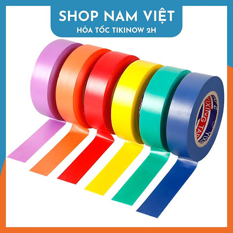 Băng Keo Điện PVC Chống Nước Chống Cháy (1.5cm*10m, 2 cuộn)