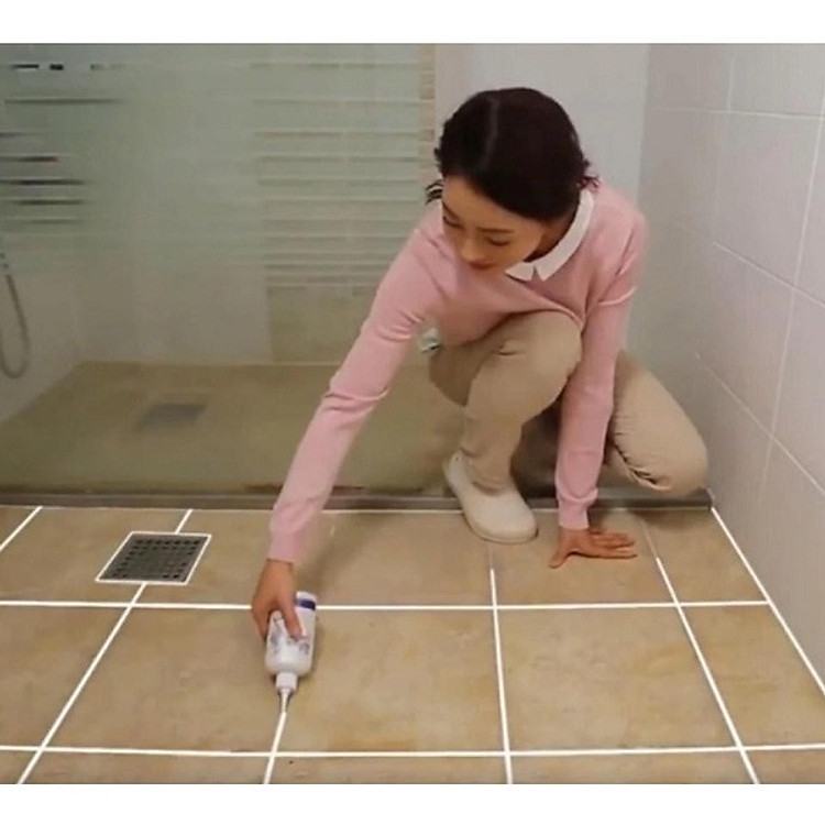 Dụng cụ nhà tắm -Sơn Kẻ Chỉ Gạch Nền Nhà, Keo Chà Ron Sứ Đa Năng Công Nghệ Hàn Quốc Chai 150ml