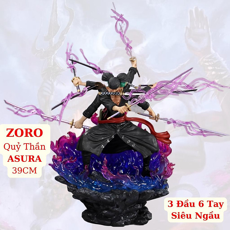 Mô Hình Zoro Quỷ Thần ASURA 39CM - Ảnh 2