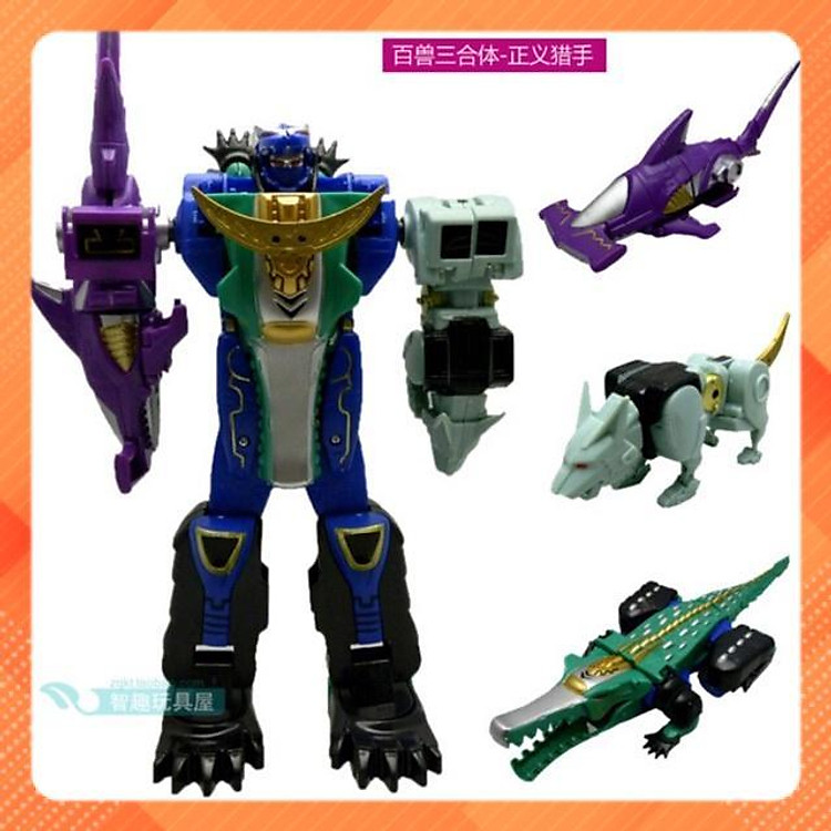 Lắp ráp mô hình siêu nhân Gao cá sấu - Siêu nhân thần thú biến hình