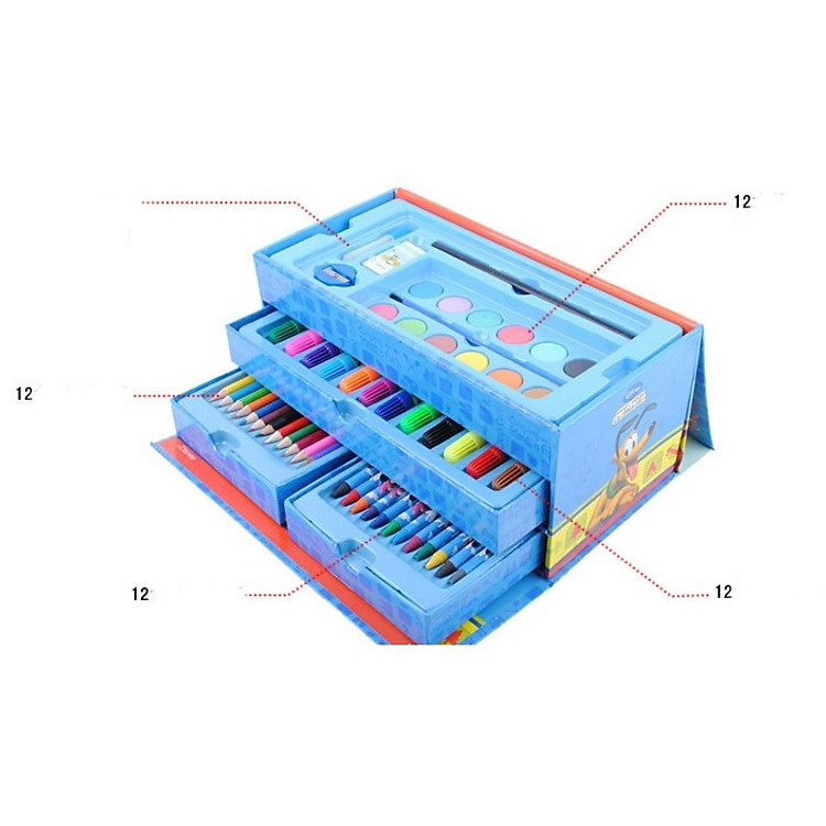 Hộp Màu 3 Tầng 54 Chi Tiết - Ảnh 3