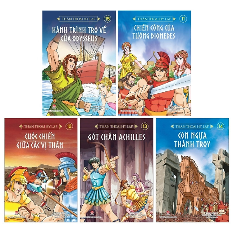 Combo Thần Thoại Hy Lạp: Tập 11 + 12 + 13 + 14 + 15 (Bộ 5 Tập)