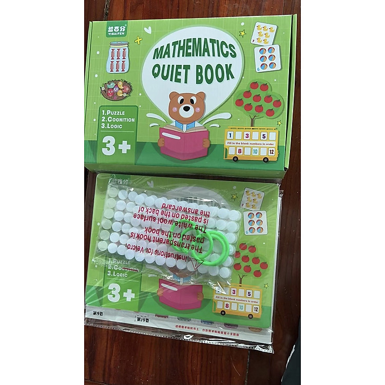 Sách bóc dán toán học Montessori cho bé Chính hãng Giá tốt - Hình ảnh 2