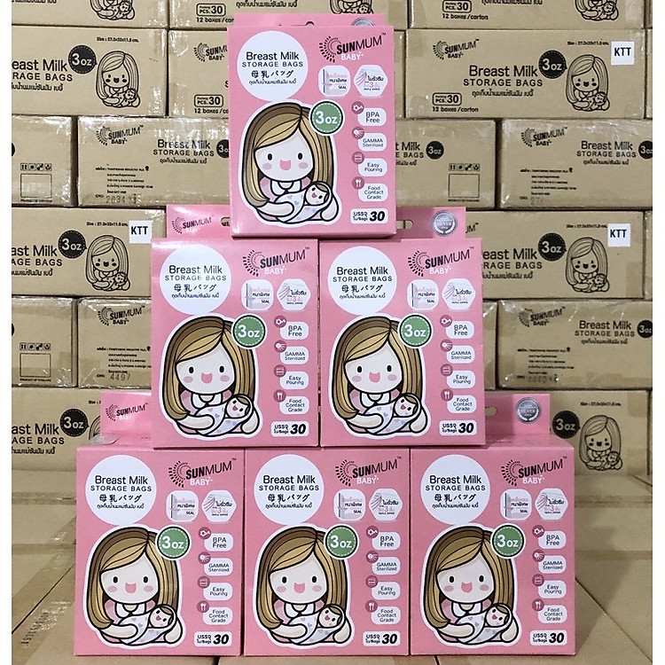 Combo 60 túi trữ sữa Sunmum mini Uy tín Tiết kiệm - Hình ảnh 5