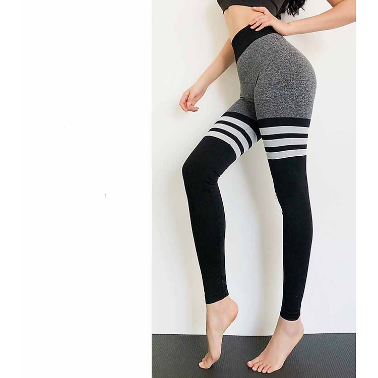 Quần legging nữ yoga, Quần legging nữ tập gym, Quần gym nữ cạp cao - Quần legging dài tập gym nữ nâng mông, gen bụng cực tốt tạo dáng eo thon chất liệu dệt cao cấp (SP046)