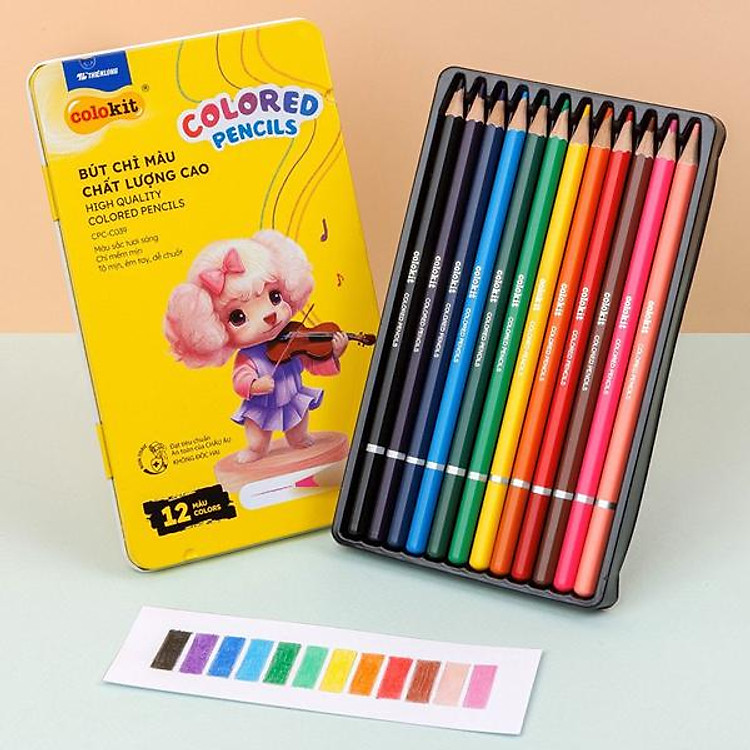 Bút Chì Màu Colorkit CPC-C039 (12 cây) - Ảnh 2