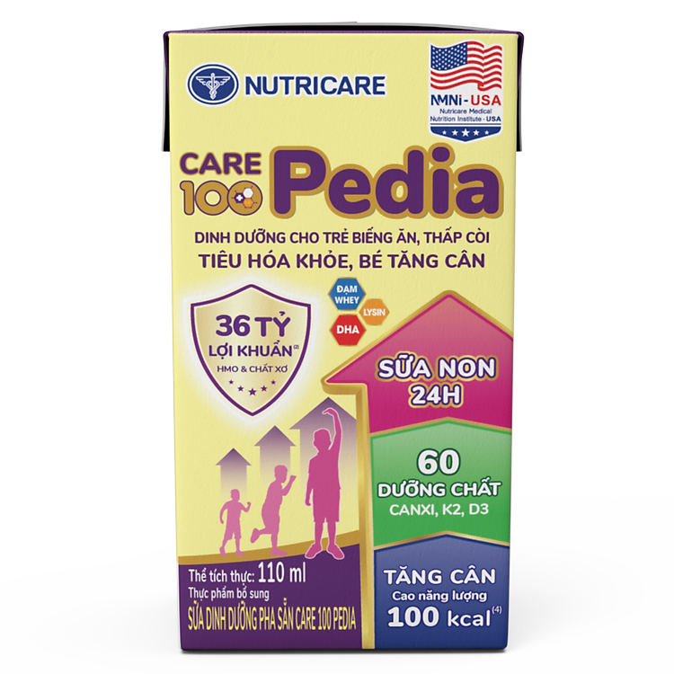 Thùng sữa Nutricare Care 100 Gold 110ml Đảm bảo Giá rẻ - Hình ảnh 2