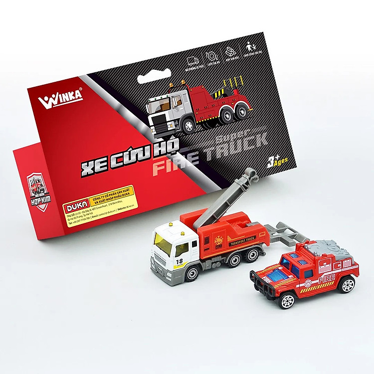 Đồ Chơi Duka Mô Hình Xe Cứu Hộ Chính hãng Tiết kiệm - Hình ảnh 3