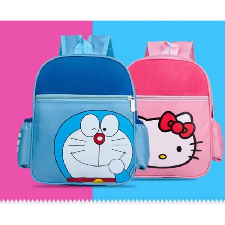 Balo Cho Bé Mầm Non Hình Mèo Kitty Hồng