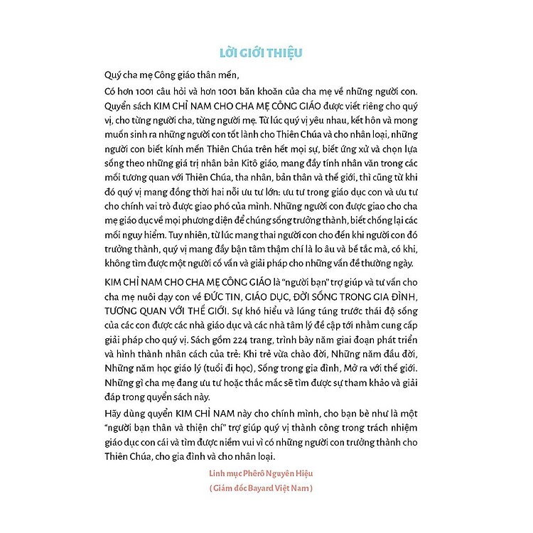 Kim Chỉ Nam Cho Cha Mẹ Công Giáo - Ảnh 2