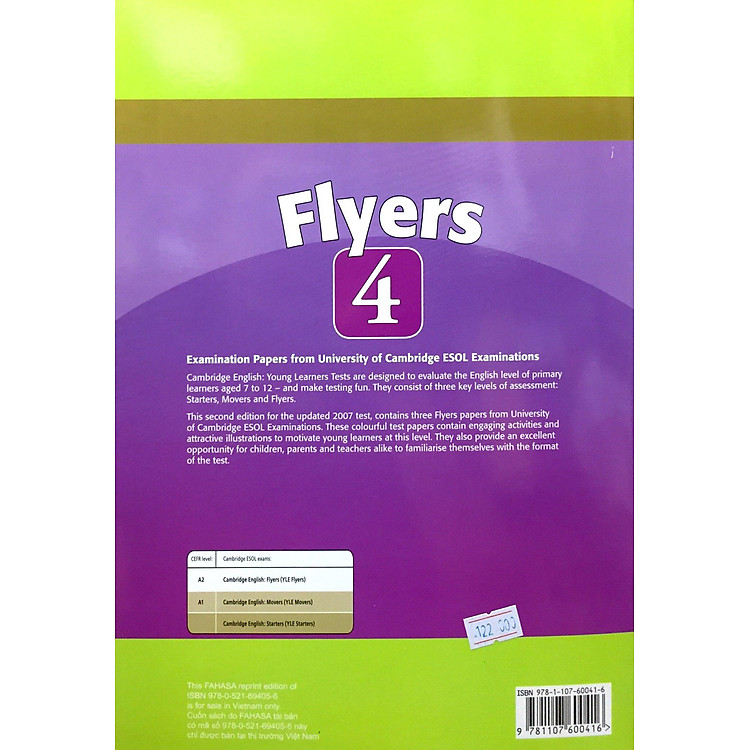 Cambridge Young Learner English Test Flyers 4: Student Book - Ảnh 3