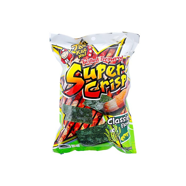 Snack rong biển Tao Kae Noi Super Crisp vị Truyền thống 24g