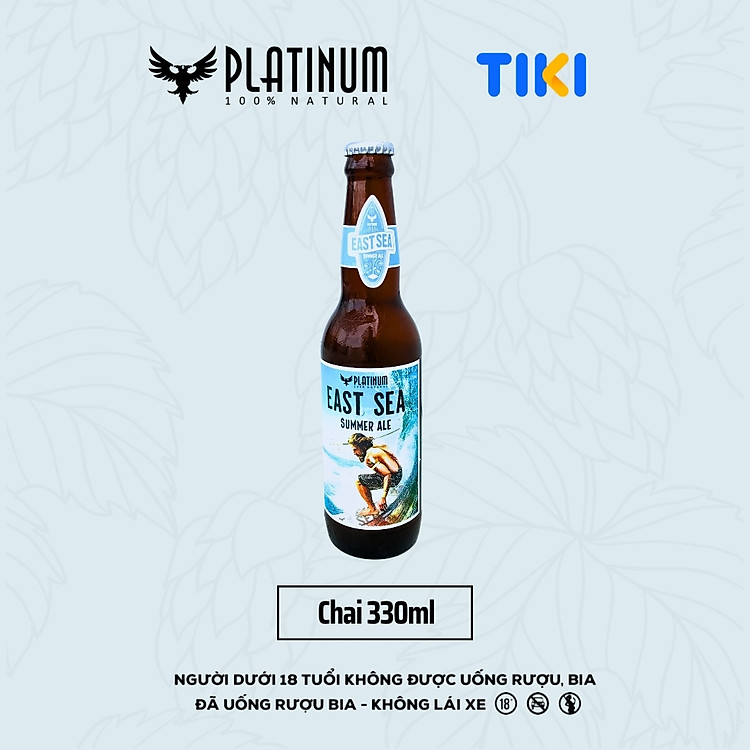 Bia Thủ Công Cao Cấp Platinum East Sea Summer Ale Chai 330ml 5% Chính Hãng